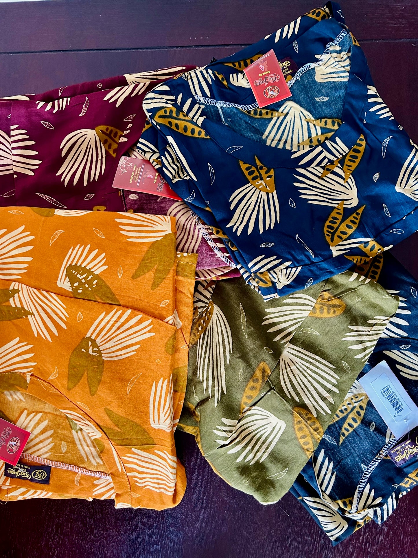 Floral Printed Indonesian Batik Long Dress