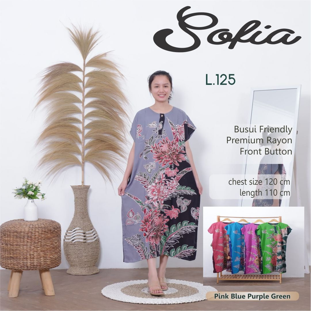 Batik Floral Printed Indonesian Dress